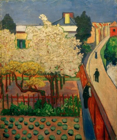 Blühende Obstbäume (Endenich) von Hans Thuar