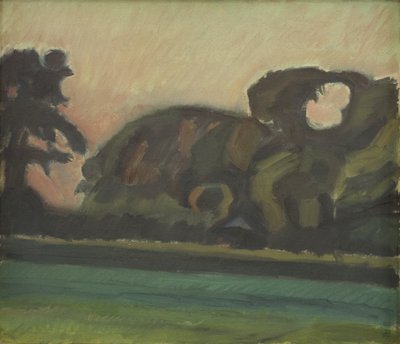 Landschaft nach Sonnenuntergang von Harald Giersing