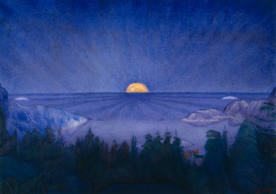 Mondaufgang von Harald Oscar Sohlberg