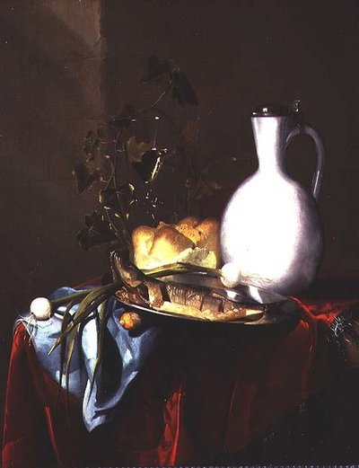 Stillleben mit einem weißen Krug von Harmen Loeding