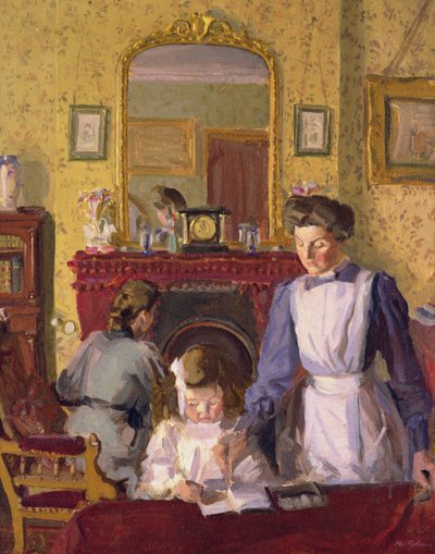 Im Kinderzimmer, Snargate Rectory von Harold Gilman