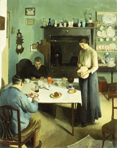 Eine Mahlzeit in der Küche von Harold Harvey
