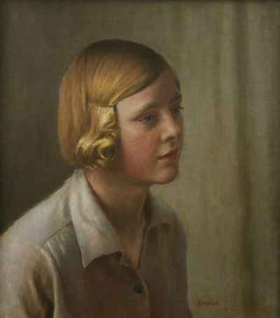 Porträt von Rhoda von Harold Harvey