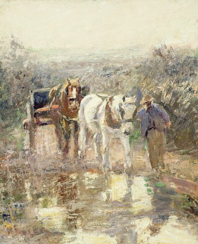 Pferde und Wagen von Harry Fidler