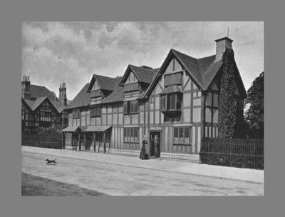 Shakespeares Haus, Stratford-on-Avon, um 1900 von Harvey Barton