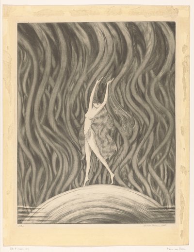 Tanzende, nackte Frau von Hein von Essen (signed by artist)