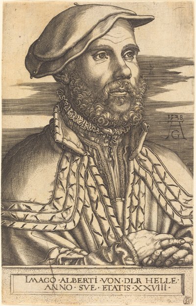 Albert van der Helle, 1538 von Heinrich Aldegrever