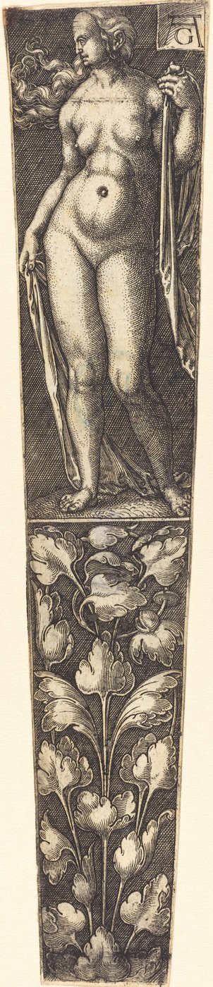 Dolchscheide mit nackter Frau von Heinrich Aldegrever