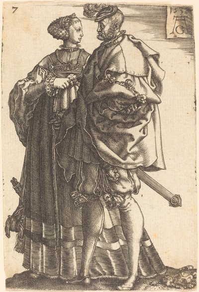 Große Hochzeits-Tänzer, 1538 von Heinrich Aldegrever