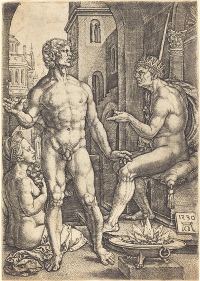 Mucius Scaevola von Heinrich Aldegrever