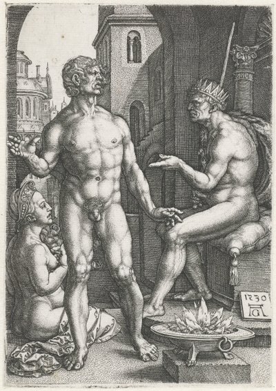 Mucius Scaevola von Heinrich Aldegrever