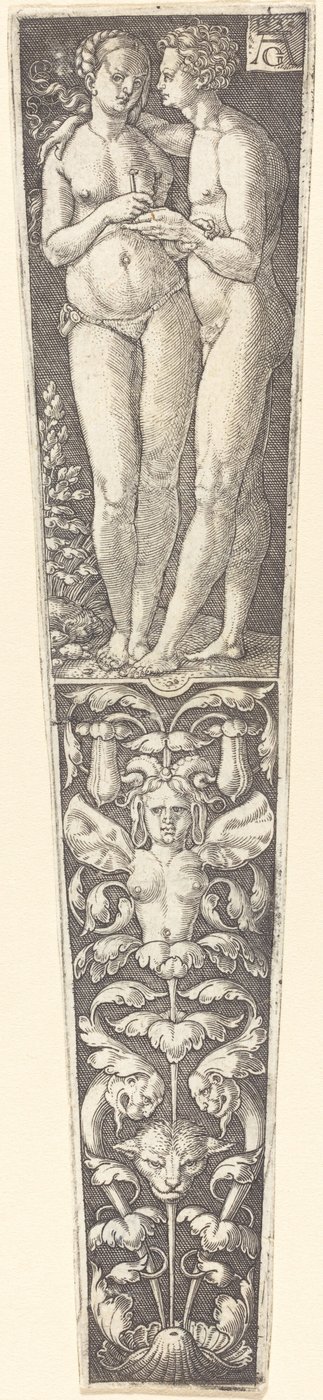 Ornament mit nacktem Paar von Heinrich Aldegrever