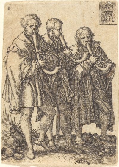 Drei Musiker von Heinrich Aldegrever