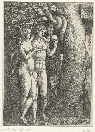 Sündenfall (Geschichte von Adam und Eva) von Heinrich Aldegrever