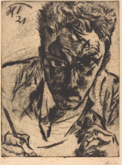 Selbstbildnis von Heinrich Tischler