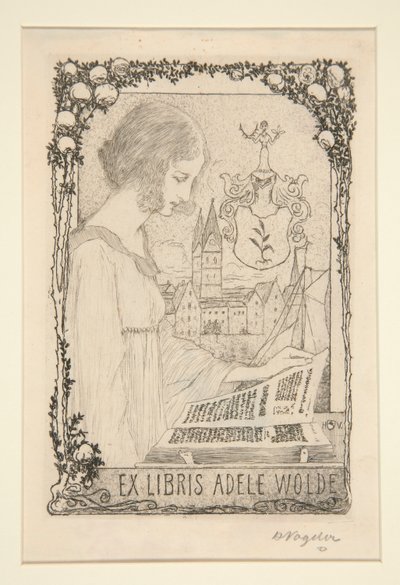 Exlibris von Heinrich Vogeler