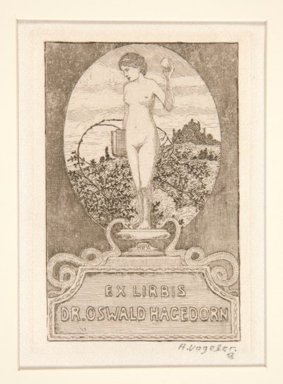 Exlibris von Heinrich Vogeler