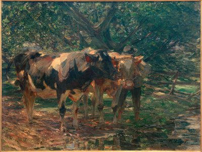 Schwarz- und Rotscheck von Heinrich von Zügel