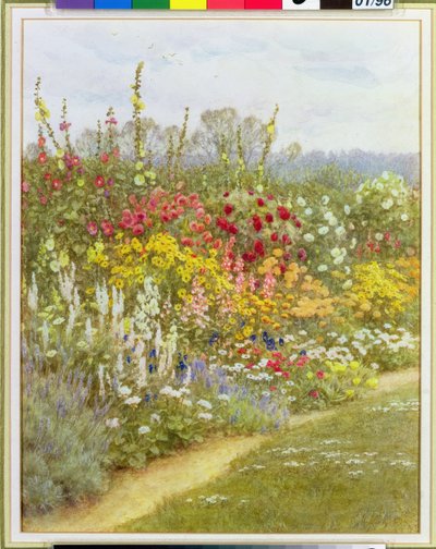 Ein Staudenbeet von Helen Allingham