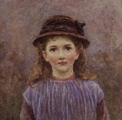 Porträt eines jungen Mädchens von Helen Allingham