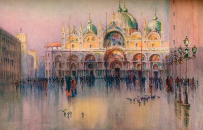 Abendglühen, Markusplatz, Venedig, 1914 von Helen Donald Smith