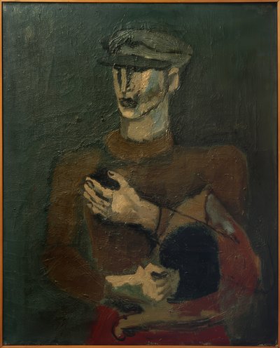 Junger Mann mit Sixpence-Mütze von Helmut Kolle