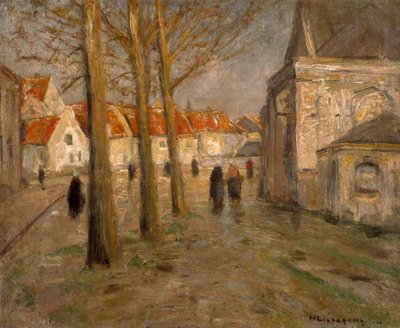 Kirchplatz in Mechelen von Helmuth Liesegang