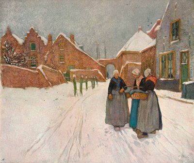 Im Schnee, ca. 1902 von Hendrick Cassiers