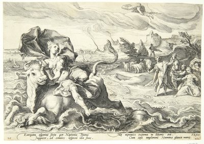 Die Entführung Europas von Hendrick Goltzius
