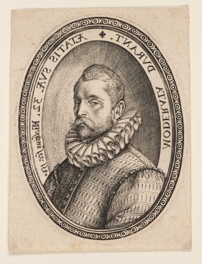 Büste eines Mannes nach links blickend von Hendrick Goltzius