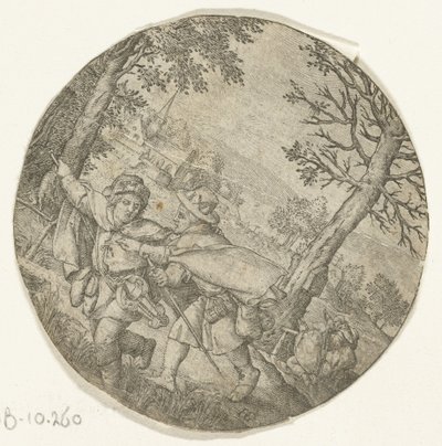 Der Blinde führt den Blinden von Hendrick Goltzius