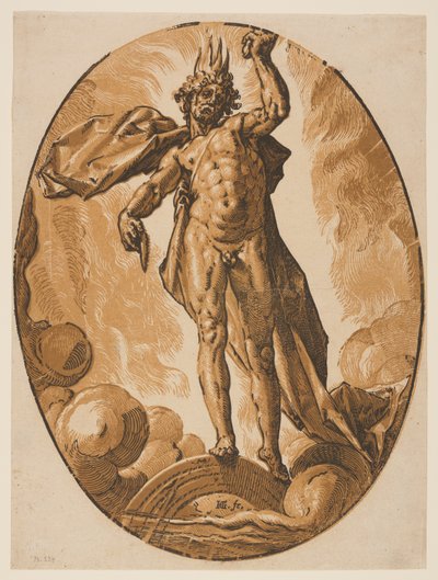 Helios, aus Die Gottheiten von Hendrick Goltzius