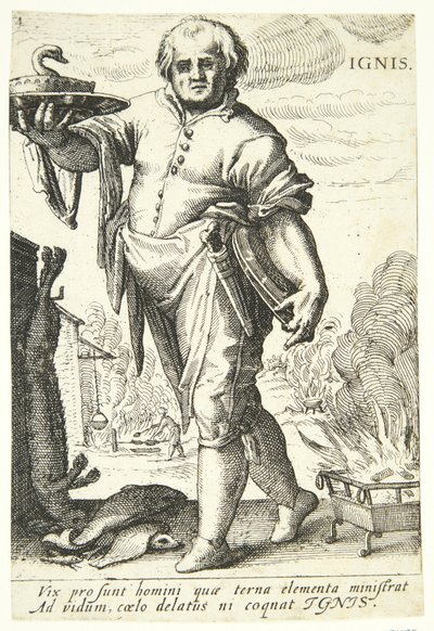 Feuer (Ignis) von Hendrick Goltzius