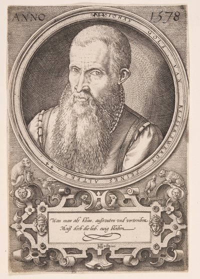 Jan Goltz II, Vater des Künstlers von Hendrick Goltzius