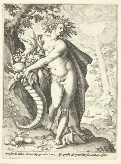 Erde (Terra) von Hendrick Goltzius