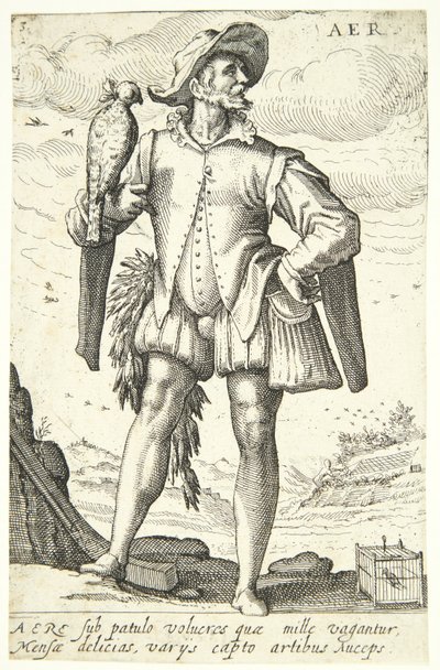 Luft (Aer) von Hendrick Goltzius