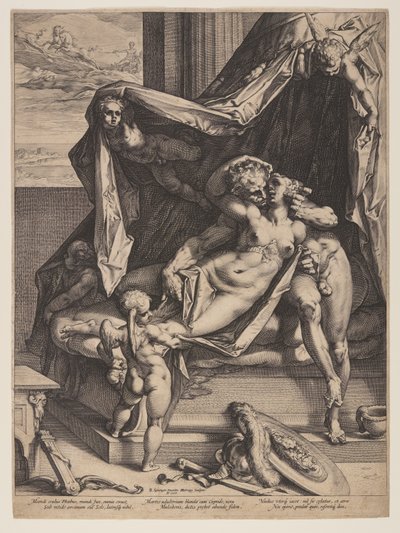 Mars und Venus von Hendrick Goltzius