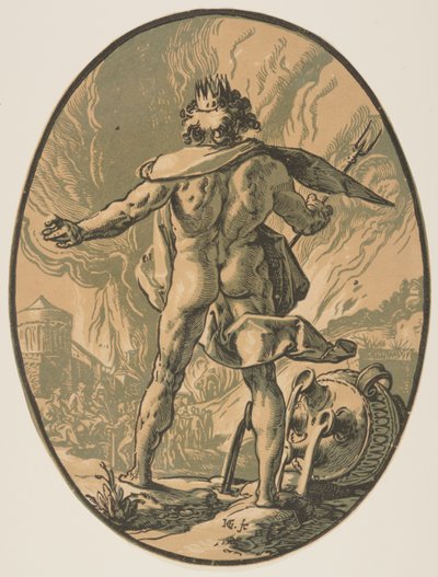 Pluto, aus Die Gottheiten von Hendrick Goltzius