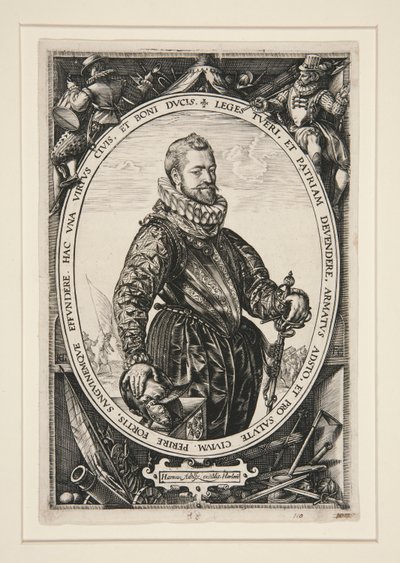 Porträt von Jacques de la Faille von Hendrick Goltzius