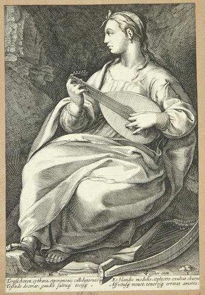Terpsichore von Hendrick Goltzius