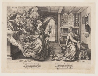 Die Verkündigung von Hendrick Goltzius