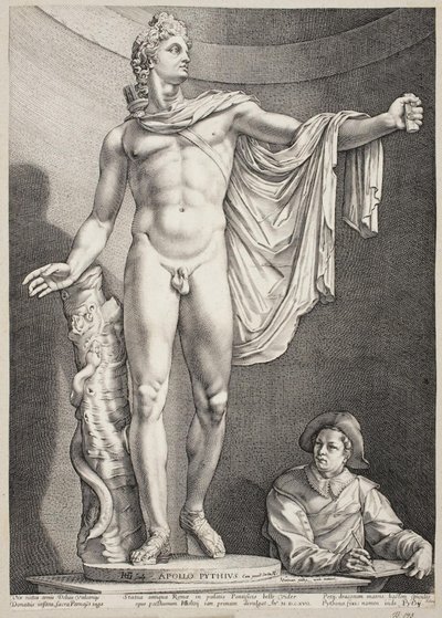 Der Apollo von Belvedere von Hendrick Goltzius