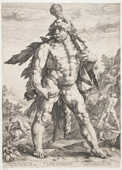Der große Herkules von Hendrick Goltzius