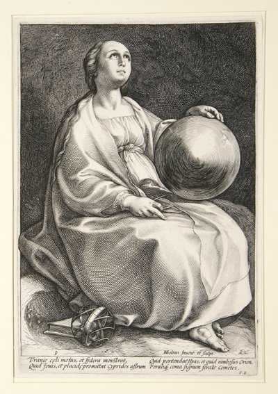 Die neun Musen von Hendrick Goltzius