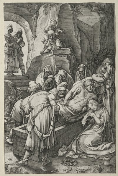 Die Passion: Die Grablegung von Hendrick Goltzius