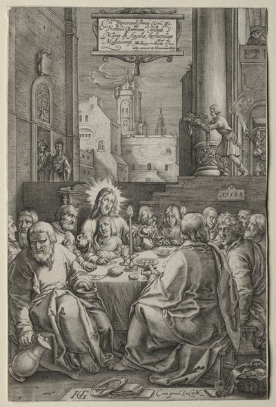 Die Passion: Das letzte Abendmahl von Hendrick Goltzius