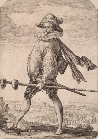 Der Hauptmann der Infanterie von Hendrick Goltzius