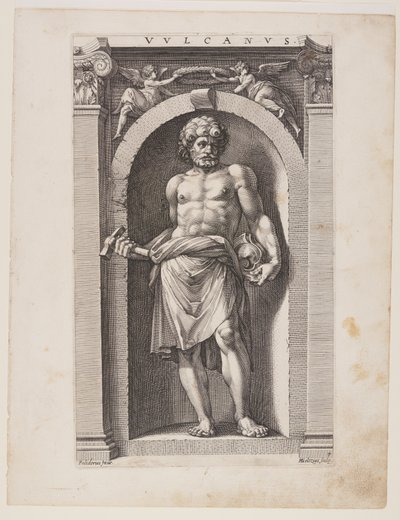 Vulkan, aus Acht Heidnische Götter von Hendrick Goltzius