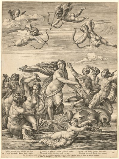 Der Triumph der Galatea von Hendrick Goltzius after Raphael