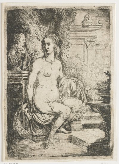 Bathseba erhält den Brief von David von Hendrick Heerschop